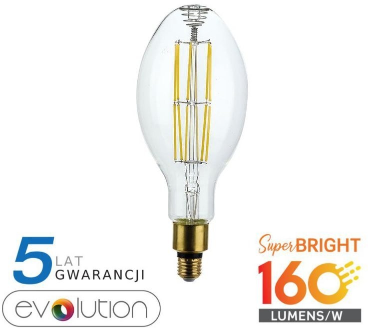 V-TAC Żarówka LED 24W E27 ED120 EVOLUTION 160lm/W A++ VT-2324 6400K 4000lm 3800157655293