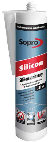 Sopro Silikon sanitarny szary 17 310 ml 036/310ML