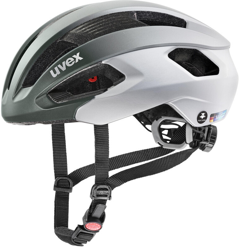 UVEX Rise CC Tocsen Helmet, zielony/srebrny 52-56cm 2022 Kaski rowerowe