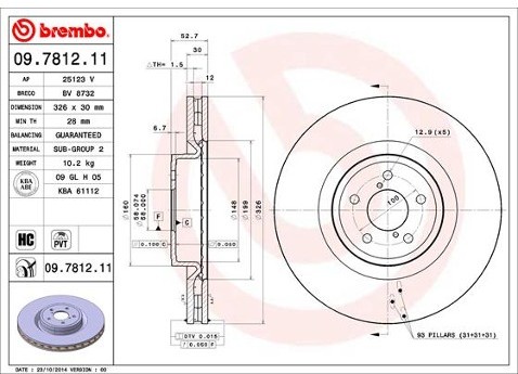 BREMBO 09.7812.11