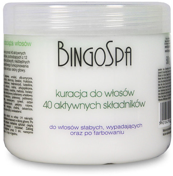 BingoSpa kuracja do włosów z 40 składników aktywnych, 500 g