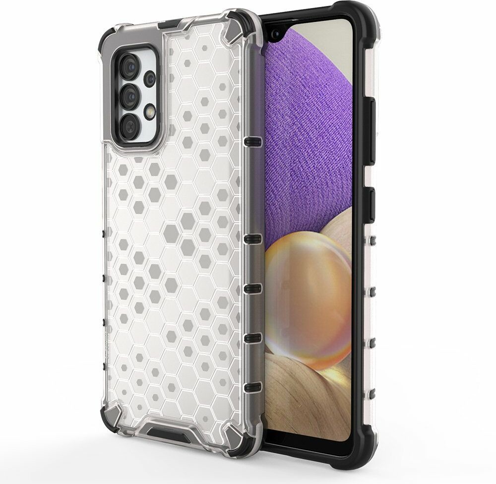 Hurtel Honeycomb etui pancerny pokrowiec z żelową ramką Samsung Galaxy A13 5G przezroczysty