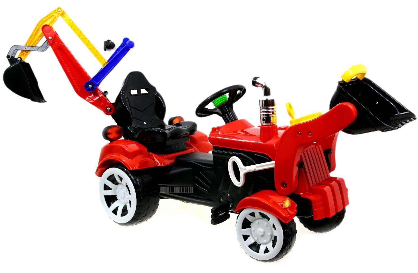 Traktor Traktorek z Pedałkami Koparka Spych+gratis