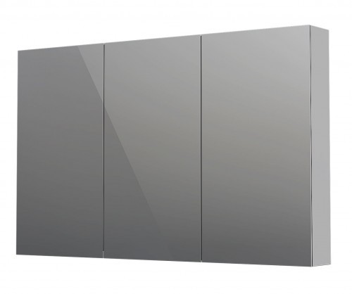 Oristo Szafka górna lustrzana NEO 120 cm troje drzwi CHROM POŁYSK OR00-SGL3D-120-99