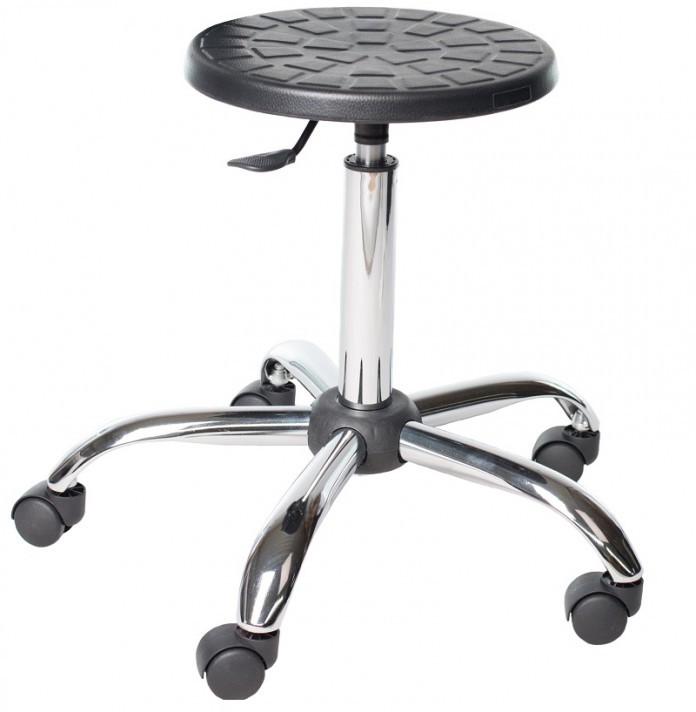 Prosedia taboret obrotowy Silver poliuretan