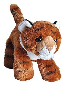 Wild Republic 16233, Tiger Hug'ems Soft, prezenty dla dzieci, przytulanka 18 cm 16233