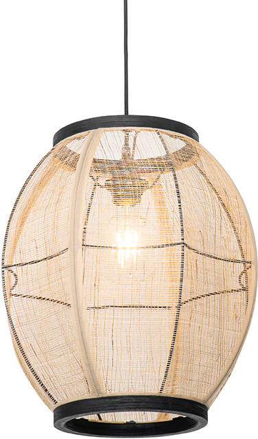 QAZQA Orientalna lampa wisząca brązowa 35 cm - Rob