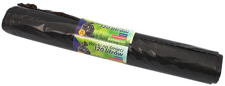Worki na śmieci 120L kpl 10szt mocne wytrzymałe