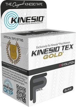 Kinesio Kinesio Tex Gold 5cm x 5m CZARNY (Finger Print) 850989002119