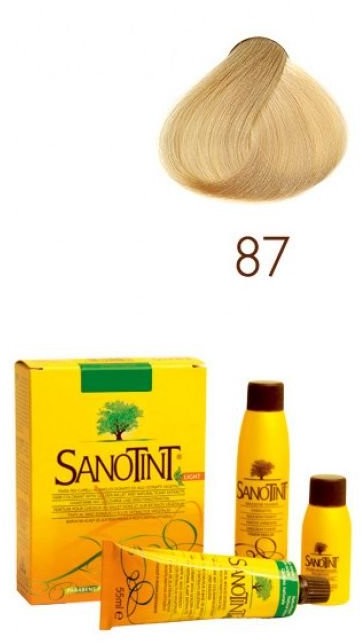 Sanotint Sensitive, farba do włosów na bazie ekstraktów roślinnych i witamin 87 Extra Light Golden Blonde, 125 ml