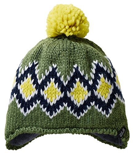 Jack Wolfskin Diamond Knit Cap Kids, zielony, s 1905431-4009