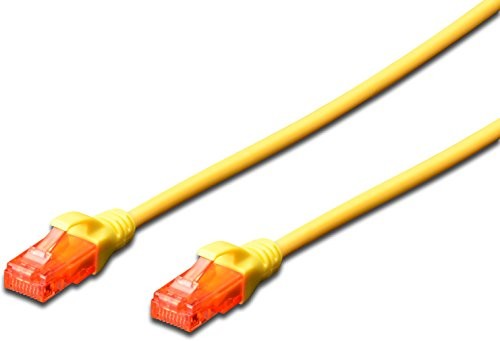 Ewent kabel sieciowy Patch Cat 6 u/UTP, AWG 24/7, 2 X RJ45, żółty EW-6U-005Y