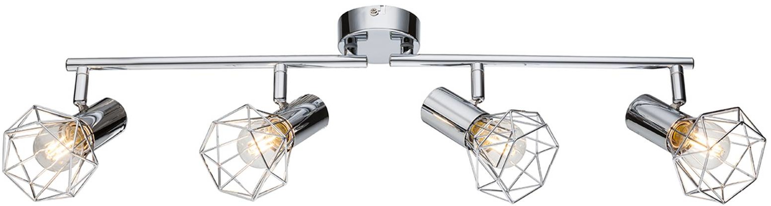 Globo Lighting Plafon LAMPA sufitowa XARA 54802-4 druciana OPRAWA regulowana listwa drut chrom