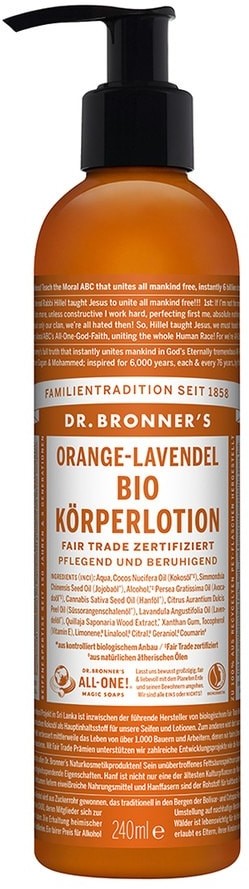 Bio Dr Bronners Dr Bronners Pielęgnacja ciała Orange-Lavender Body Lotion 240 ml
