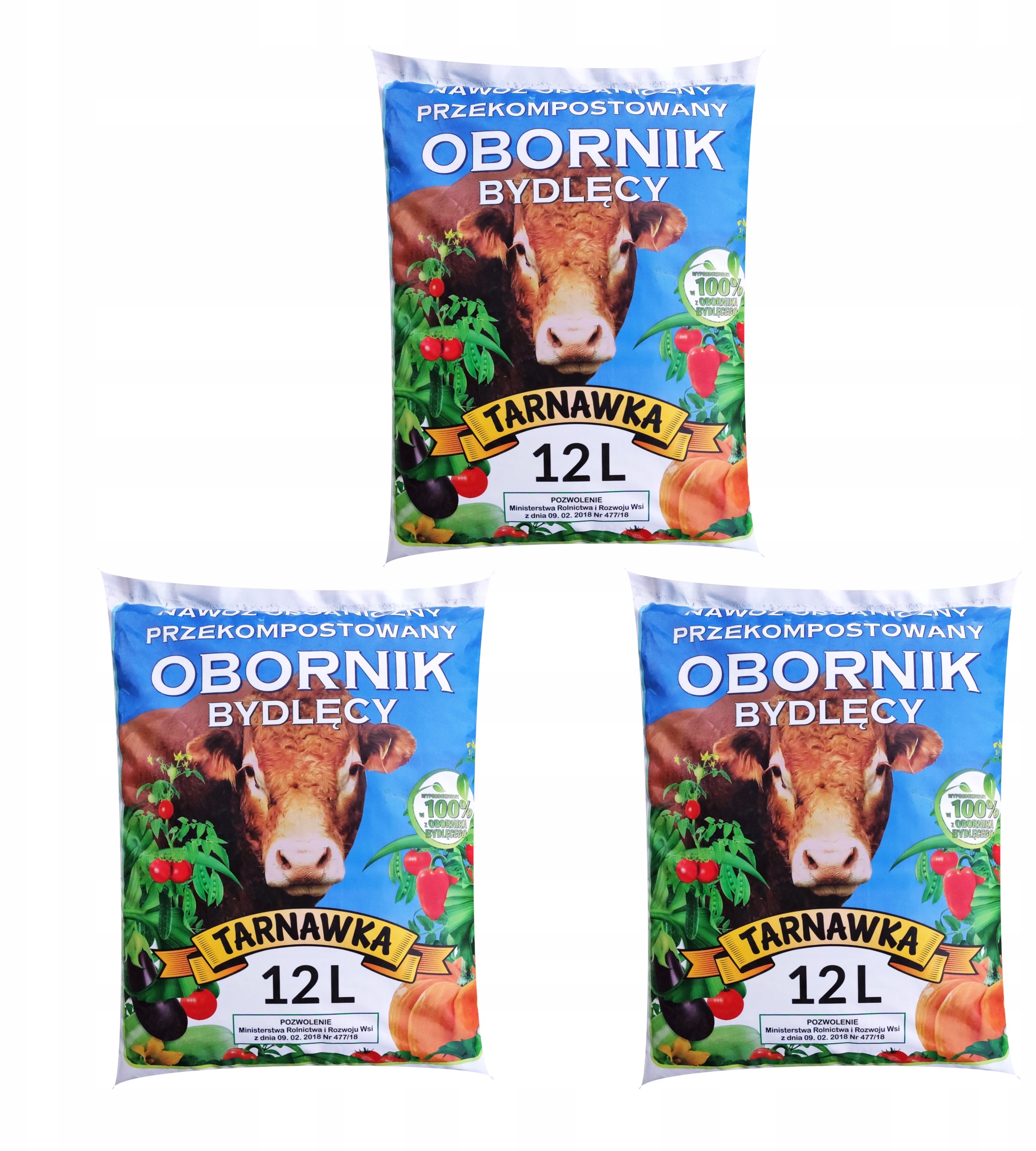 Obornik Bydlęcy Nawóz Nie Granulowany Naturalny 36