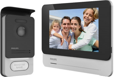 Philips Philips WelcomeEye Touch Zestaw wideodomofonowy bezsłuchawkowy kolor LCD 7 dotykowy menu OSD sterowanie bramą RF,531101 531101