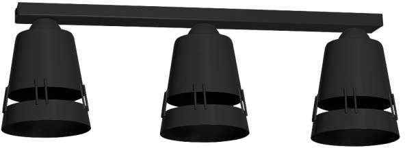 Milagro Natynkowa LAMPA sufitowa APOLLO 779 metalowa OPRAWA listwa PLAFON industrialny czarny 779