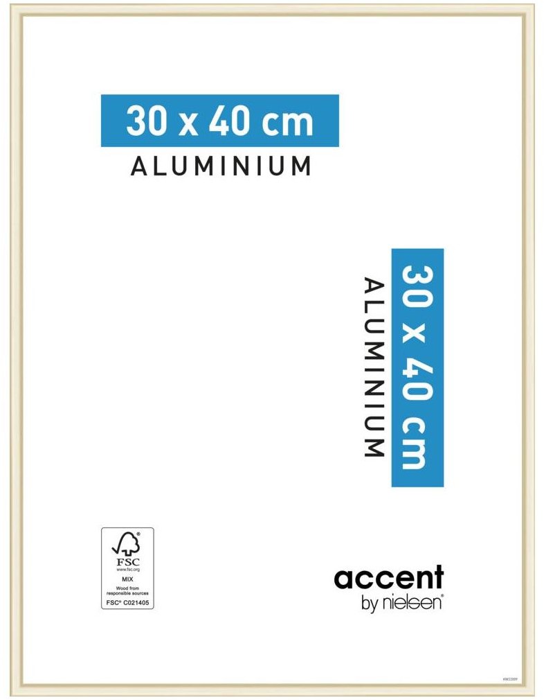 Nielsen Ramka na zdjęcia ACCENT 30 x 40 cm złota mat aluminiowa