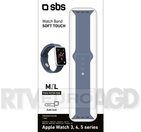 SBS SBS pasek do Apple Watch 40mm M niebieski TEBANDWATCH44MB