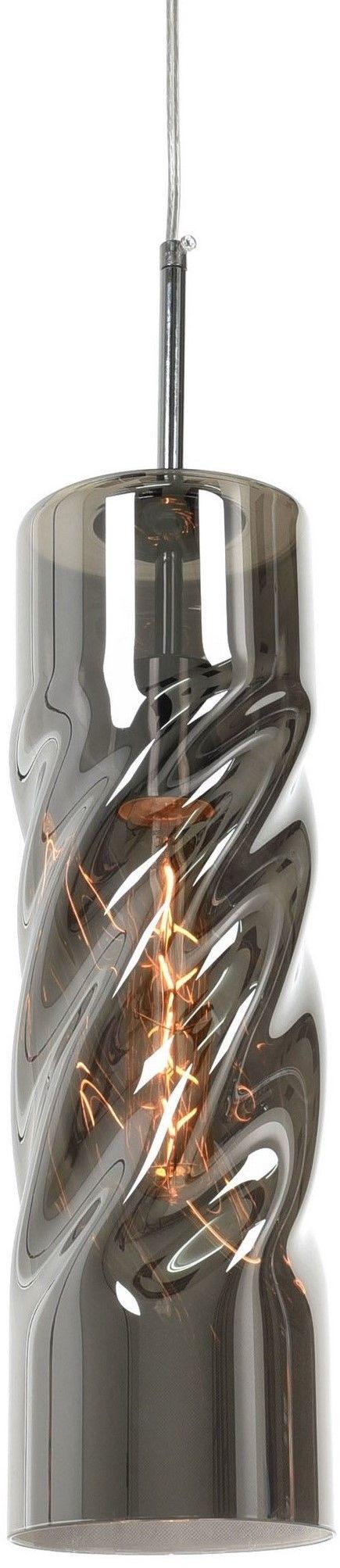 Lumina Deco Deco NOWOCZESNA LAMPA WISZĄCA SZKLANA SZARA VITUS LDP 6839 (GREY)