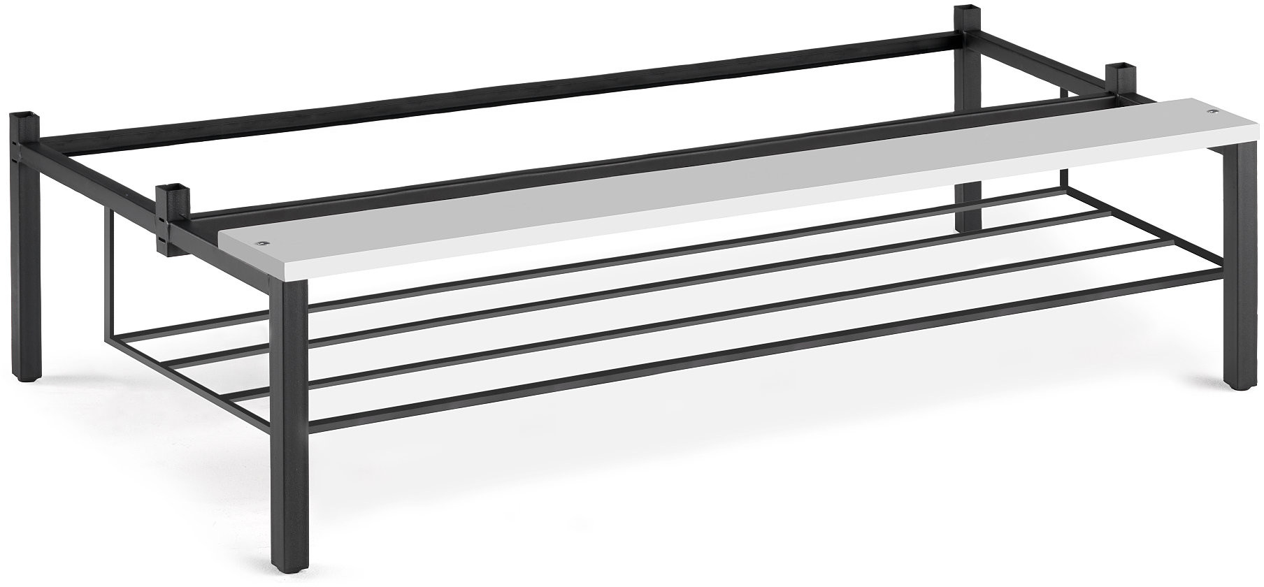 AJ Produkty Ławeczka z laminatu z półką na obuwie,, Szerokość:1200mm