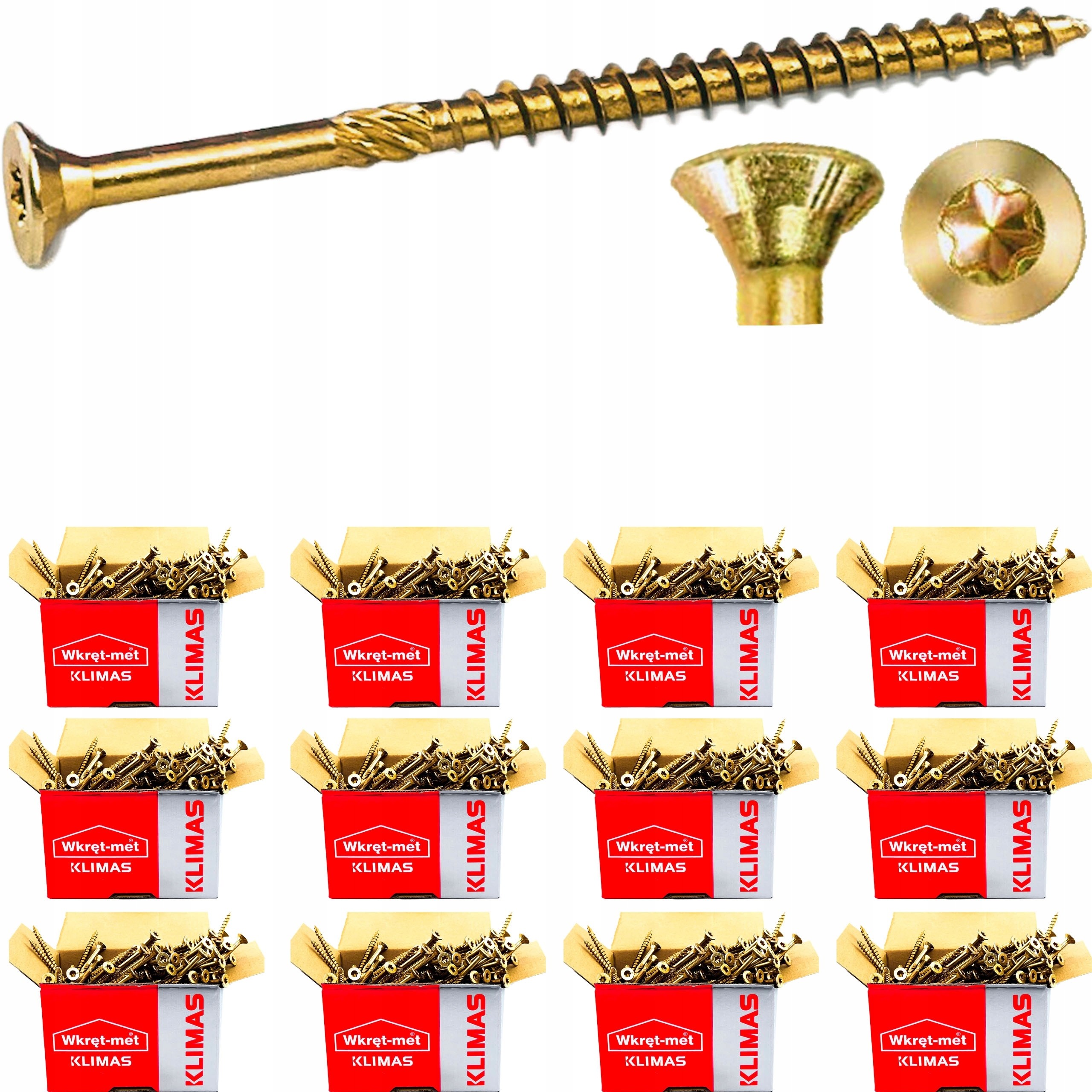 Wkręty Ciesielskie Do Drewna 6x60 Torx 2400szt
