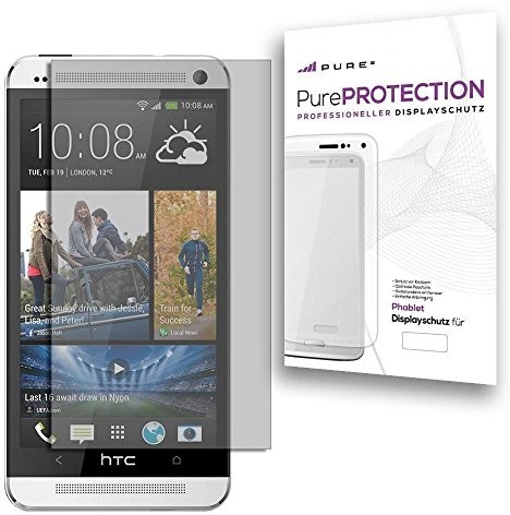 Pure pureprotection 4 X folia ochronna na wyświetlacz matowa dla HTC One kratzfestest z powłoką Anti Glare (już żadnych przed promieniami słonecznymi  antyodblaskowa), brak odcisków palców. 4 X folia  4053214622564