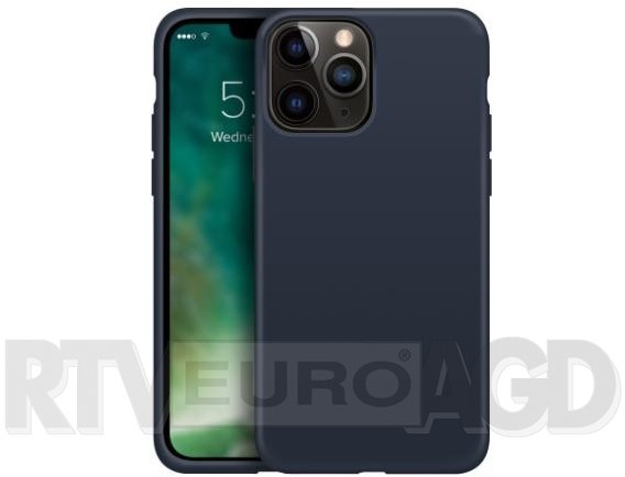 XQISIT Silicone Case Anti Bac do iPhone 13 Pro niebieski 47386