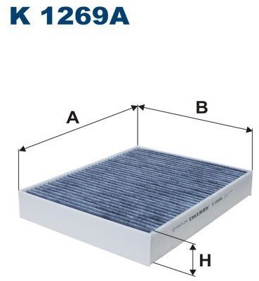 Filtron Filtr, wentylacja przestrzeni pasażerskiej K 1269A K 1269A
