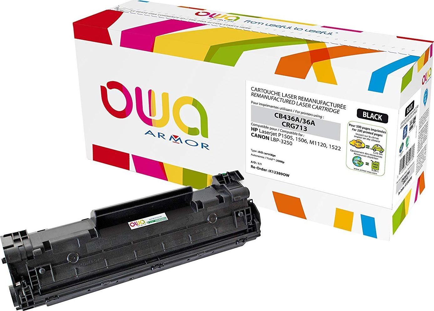 Armor OWA OWA Toner CB436A black K12389OW