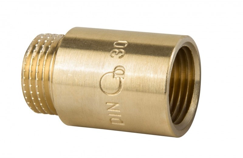 Przedłużka mosiężna 1 cal DN25 długość 50 mm