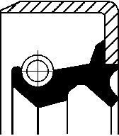 CORTECO Pierścień uszczelniający wału, różnicowy CORTECO 19015056B