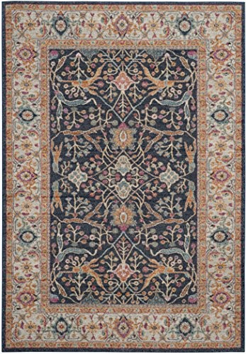 Safavieh mad612d melvina dywan, poliester/bawełna, granatowy (marynarski)/kremowy MAD612D-4