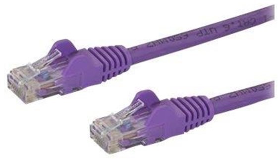 StarTech com 0.5m Purple Cat6 / Cat 6 Snagless Ethernet Patch Cable 0.5 m - network cable - 50 cm - purple N6PATC50CMPL