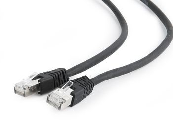 Gembird PATCHCORD SFTP RJ45 KAT.6A LSZH 2M CZARNY PP6A-LSZHCU-BK-2M PP6A-LSZHCU-BK-2M