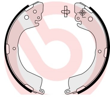 BREMBO Zestaw szczęk hamulcowych S 54 514