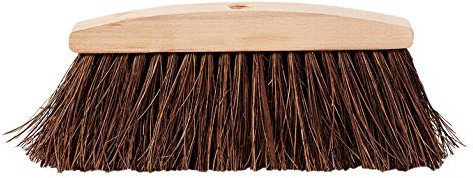 Perfetto Eco Idealnie Eco Chestnut miotła z palmą i coccia włókien w drewno, kolor naturalny, 34 x 5 x 14 cm 0002