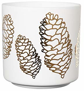 ASA Xmas Świecznik PINIE cylindryczny  8,8 cm, wys. 8,8 cm porcelana 10131426