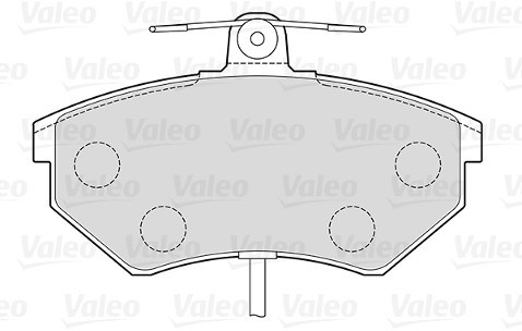 VALEO Klocki hamulcowe - komplet 301484