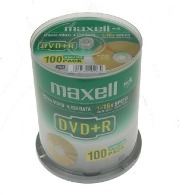 Maxell plyta DVD+R 4,7 16x 100 275641.51