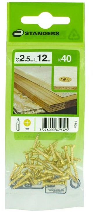 STANDERS Wkręt 2.5 x 12 mm 40 szt.