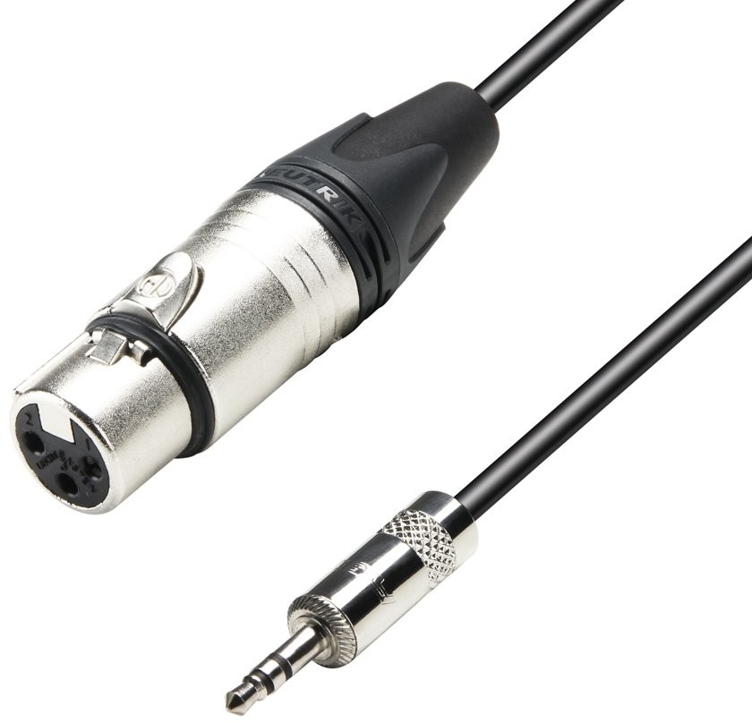 Adam Hall K5MYF0150 kabel mikrofonowy xlr żeński mini jack 1,5m