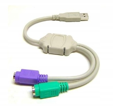 Adapter Klawiatura i Mysz PS/2 Usb - 2xPS2 PS2