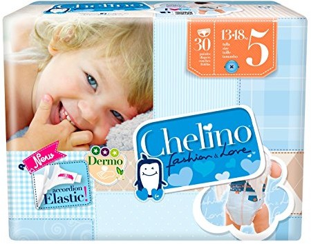 Indas Chelino Indas Chelino Fashion & Love pieluchy Junior T 5 dla 13-18 kg, (30 sztuk)