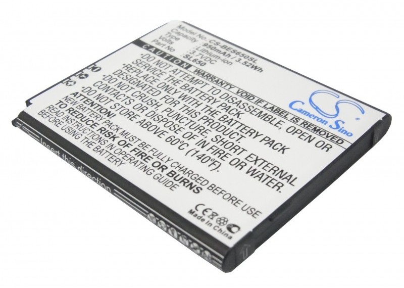 Cameron Sino Bea-Fon SL650 SL650 950mAh 3.52Wh Li-Ion 3.7V