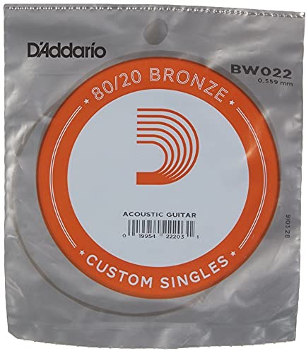DAddario 022 brąz rany pojedynczy sznurek do gitary akustycznej BW022