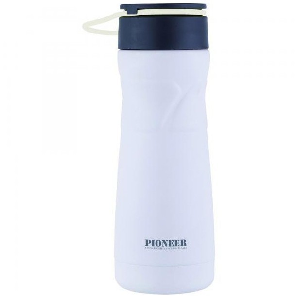 PIONEER Kubek termiczny z zaparzaczem Sport 450 ml biały Grunwerg GW STD-450W