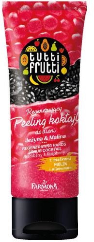 Farmona Tutti Frutti regenerujący peeling koktajl do dłoni jeżyna i malina 75 g 1141375