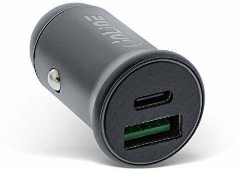 InLine 31502G USB KFZ Adapter Power Delivery, USB-A + USB Typ-C, szary 31502G