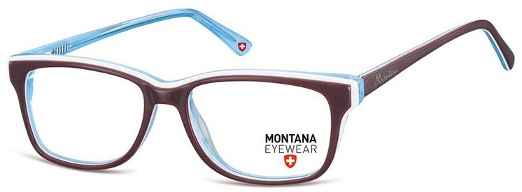 Montana Okulary oprawki korekcyjne, optyczne nerd MA81G brazowo-niebieskie MA81G